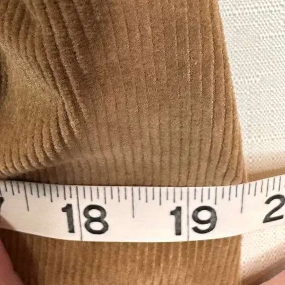 Vtg LL BEAN Corduroy Blazer Jacket Women's 12 Cotton Camel Academia Professor - Picture 10 of 10